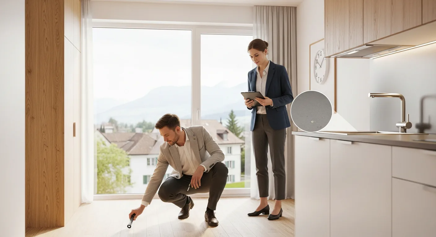 Illustration zum Thema Mietkaution & Mängelprotokoll: Rechte, Fristen und Pflichten bei der Wohnungsabgabe in der Schweiz